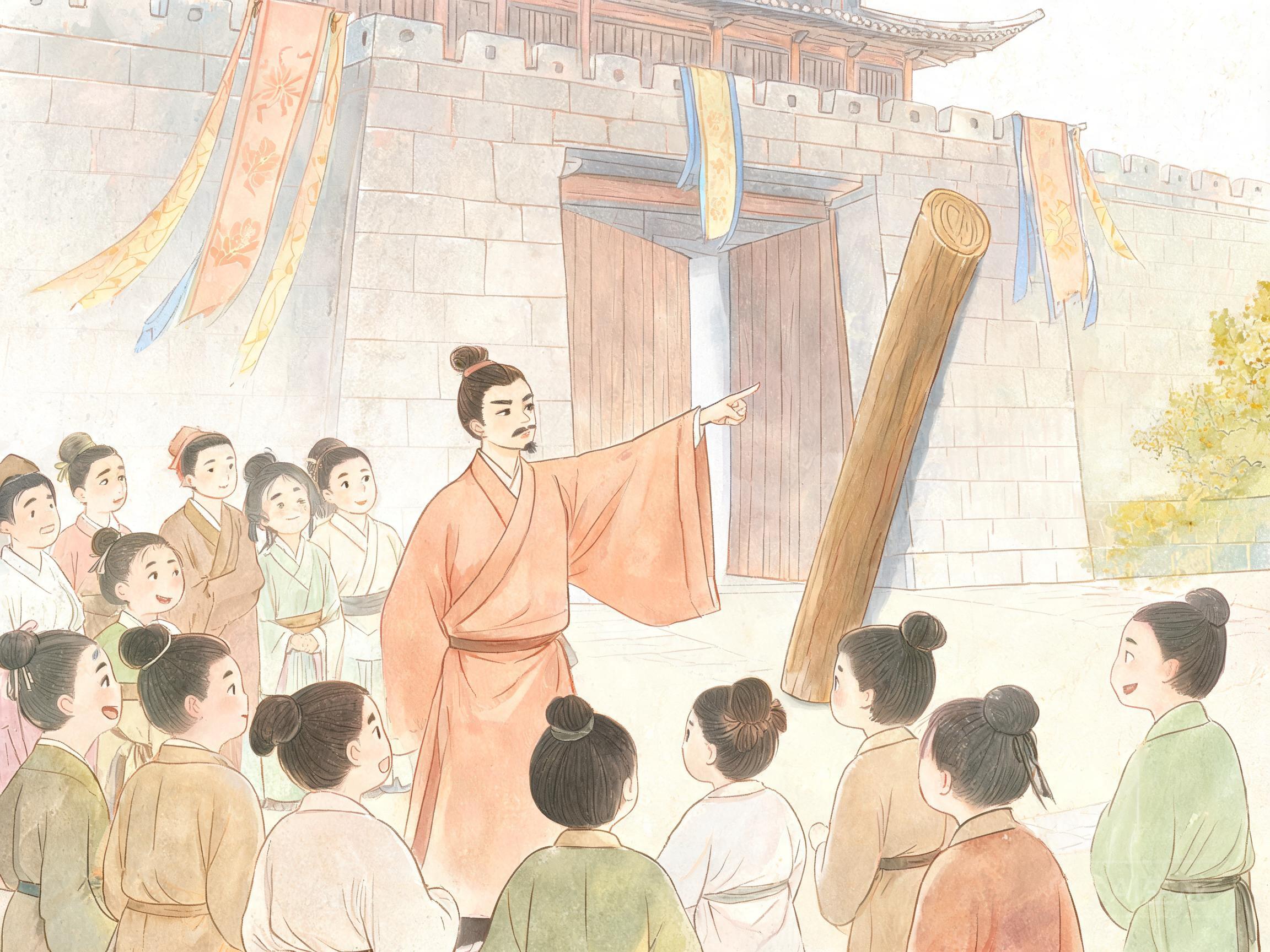 商鞅立木建信用