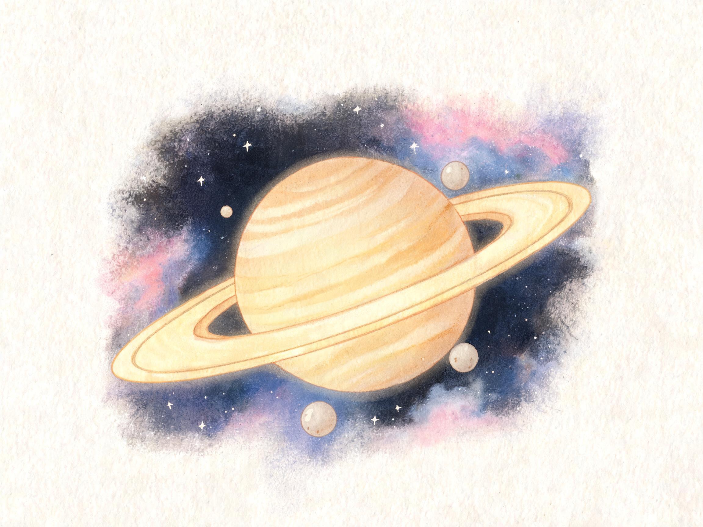 土星的漂亮光环