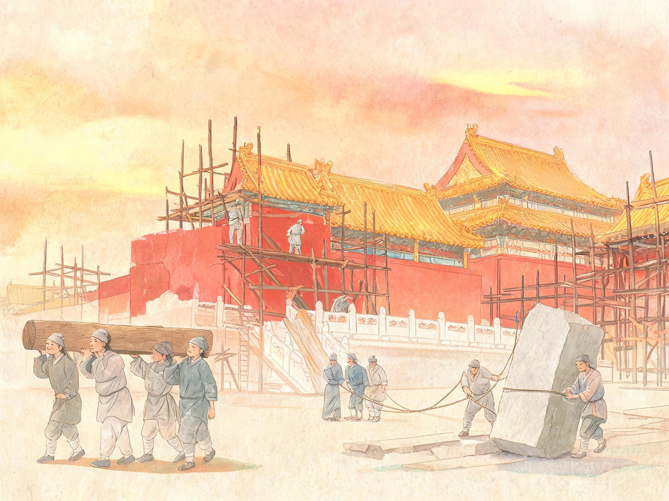 紫禁城是怎么建成的