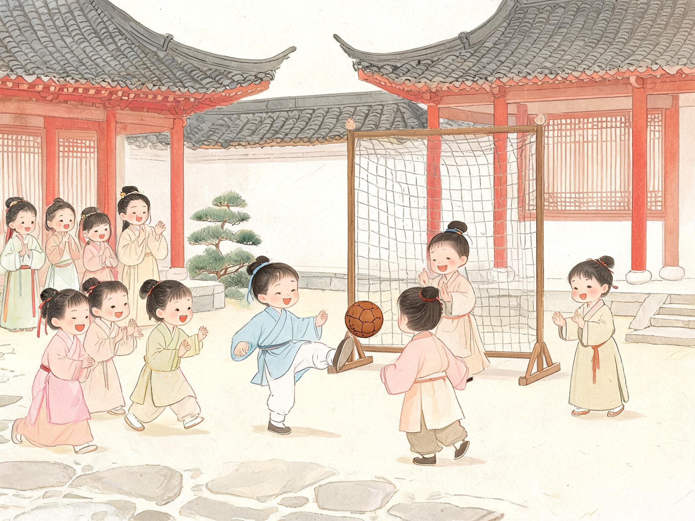 古代足球叫蹴鞠